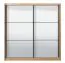 Armoire à portes coulissantes miroir | 2 portes | Chêne Artisan | 215,5 x 213 x 60 cm | 6 compartiments