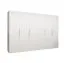 Armoire blanche 3m Korab 48 | 6 portes battantes | Penderie spacieuse | Soft-close | 4 compartiments