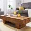 Table basse en bois massif Sheesham Apolo 192 | 120 x 45 x 30 cm | Pièce unique artisanale