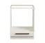 Meuble bas pour appareils encastrables Plina, Couleur : Blanc / Noir / Noir mat, Dimensions : 82 x 60 x 55 cm