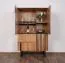 Vitrine Slatina 06 | Chêne/Noir | 146 x 91 x 45 cm | Massif partiel | Design moderne