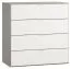 Commode Bellaco 12, couleur : gris / blanc - Dimensions : 92 x 90 x 47 cm (h x l x p)