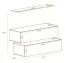 Deux meubles TV bas / suspendus Kongsvinger 120, couleur : chêne Wotan - dimensions : 110 x 130 x 30 cm (h x l x p), avec quatre compartiments