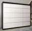 250 cm de large Armoire avec 10 casiers et 3 portes | Couleur: Noir Abbildung