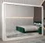 250 cm de large Armoire avec 10 casiers et 3 portes | Couleur: Blanc Abbildung