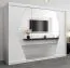 250 cm de large Armoire avec 3 portes | 10 casiers | Couleur: Blanc Abbildung