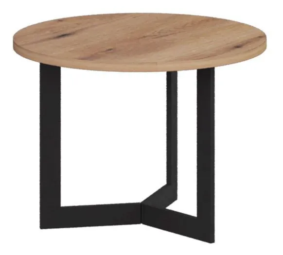 Table basse Granollers 01 | Finition chêne Artisan | 50 x 50 x 37 cm | Design moderne