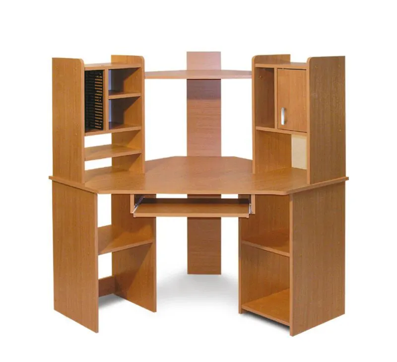 Bureau Banjaran 08 | Finition aulne | 141 x 108 x 108 cm | Design moderne et espace optimisé