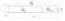 Armoire suspendue Karabaier 03, Couleur : Blanc - Dimensions : 19 x 140 x 30 cm (h x l x p)