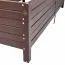 Jardinière surélevée 01 résistant aux intempéries, Couleur : Brun galvanisé, dimensions : 150 x 75 cm (L x l), hauteur de travail agréable, grande résistance, montage simple et rapide
