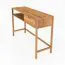 Table coiffeuse/bureau Wellsford 49 | Chêne sauvage massif huilé | 80 x 120 x 46 cm