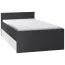 Lit enfant ou adolescent Marincho 82 avec 2e couchage | Noir/Blanc | 90 x 200 cm