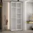 Armoire Tharo avec portes coulissantes | Blanc/Noir | Moderne | Pour salon ou chambre | 235,2 x 110 x 45 cm | Robuste