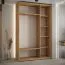 Armoire 1,5 m en chêne | Portes coulissantes | Grand espace de rangement | Style moderne | Peu encombrante