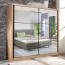 Armoire à portes coulissantes miroir | 2 portes | Chêne Artisan | 215,5 x 213 x 60 cm | 6 compartiments
