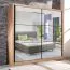 Armoire à portes coulissantes miroir | 2 portes | Chêne Artisan | 215,5 x 213 x 60 cm | 6 compartiments