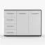 Commode bicolore Comarca 27 | 2 portes, 4 tiroirs, 3 compartiments | 96 x 135 x 45 cm | Blanc & Noir | Style sobre