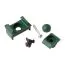 Kit de fixation par points pour poteaux d'angle/de portail, Couleur: vert