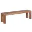 Banc en bois massif d’acacia | 160 x 35 x 45 cm | Finition naturelle et veinage unique