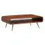 Table basse en bois massif Sheesham | Design moderne | 90 x 55 x 30 cm | Pieds en métal noir