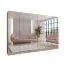 Armoire de chambre à coucher avec miroir / 3 compartiments / Couleur : Cachemire / 3 tringles à vêtements / Penderie / Poignées : Or / Dimensions : 300 x 52 x 202 cm / Fonction Soft-Close