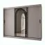 Armoire à portes coulissantes / Cachemire / 10 compartiments / 2 tringles à vêtements / 250 x 62 x 200 cm / Armoire / Porte miroir / Finition haut de gamme / Design moderne