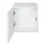 Armoires suspendues / vitrines suspendues avec suffisamment d'espace de rangement Volleberg 101, couleur : blanc / noir - dimensions : 80 x 150 x 25 cm (h x l x p), 6 pièces