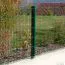 Poteau de clôture mod. A, Finition: Revêtement vert, Pour hauteur de clôture: 243 cm, Longueur: 300 cm, Points de fixation: 13