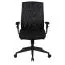 Chaise de bureau confortable Apolo 58, Couleur : Noir, avec assise rembourrée extra épaisse