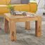 Table basse carrée en bois massif d’acacia | Finition artisanale unique | 40 x 60 x 60 cm | Couleur acacia