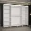 Armoire moderne avec suffisamment d'espace de rangement Jotunheimen 35, couleur : blanc - dimensions : 208 x 250,5 x 62 cm (h x l x p)