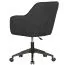Chaise de bureau pivotante design moderne Apolo 100 | Anthracite | Assise généreusement rembourrée | Hauteur réglable | Accoudoirs confortables