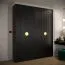 Armoire 12 compartiments Beskiden 04 noir | 236,5 x 100 x 47 cm | Rangement optimisé
