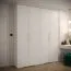 Armoire blanche moderne Beskiden 19 | 2 portes | 2 barres penderie | 6 étagères | 236,5 x 100 x 47 cm
