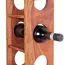 Casier à vin étroit en bois massif Sheesham | 70 x 15 x 15 cm | Pour 5 bouteilles | Finition artisanale unique