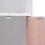 Petite étagère, Couleur : Blanc / Chêne de Sonoma - dimensions : 94 x 60 x 30 cm (h x l x p), avec 6 compartiments & 3 portes