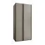 Penderie / Armoire à portes coulissantes / Soft-Close / 2 tringles à vêtements / 245,5 x 110 x 64 cm / 6 compartiments / 2 portes coulissantes / Couleur : Cachemire / Chants ABS