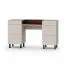 Coiffeuse Claritha / Couleur : cachemire / décor chêne Livorno / 6 tiroirs / miroir inclus / coiffeuse / chambre à coucher / élégante et moderne