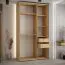 Armoire à portes coulissantes Tharo noir/blanc | Grand espace de rangement | Idéale pour le salon | Anti-poussière | 235,2 x 140 x 45 cm