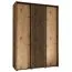 Armoire Tharo chêne | Portes coulissantes | Grand espace de rangement | Anti-poussière | 235,2 x 170 x 45 cm