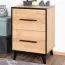 Table de chevet Altels 22 | chêne Riviera & brun foncé | 68 x 47 x 40 cm | 2 tiroirs spacieux