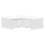 Commode basse d’angle Marincho 13 pour chambre ado | Blanc | 35 x 105 x 106 cm | Design moderne