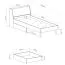 Chambre junior complète 7 pièces Burdinne | Blanc, chêne, gris | Design moderne et matériaux robustes