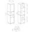 Armoire ado Burdinne 05 | Blanc/Chêne/Gris | 190 x 45 x 40 cm | Design moderne et robuste