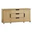 Commode en pin massif naturel | 3 tiroirs, 2 portes | 80 x 160 x 42 cm | Modèle 004