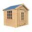 Maisonnette de jeux Happy Park Bleu - 1,05 x 1,05 mètres en planches de 13 mm