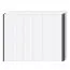 Cadre latéral pour armoire / penderie à portes battantes Afega et modules complémentaires, jeu de 2, couleur : blanc brillant - hauteur : 226 cm