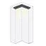 Cadre supérieur LED pour armoire à portes battantes / armoire d'angle Siumu 04 et module d'extension, couleur : beige - largeur : 56/40 cm