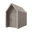 Abri de jardin / Gris-beige / Surface au sol : 4,64 m² / Style scandinave / Toit à deux versants / Bois d'épicéa / Malmö 13 / Dimensions extérieures : 162,4 x 285,7 cm