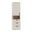 Armoire Fafe 06 | 1 porte | 3 tiroirs | 4 compartiments | Soft Close | Kaschmir & Chêne Cremona | 195 x 52 x 40 cm